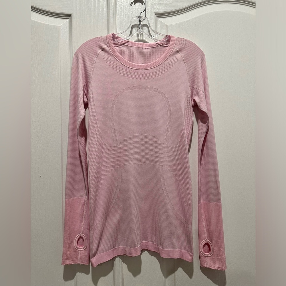 Lululemon Pink Long Sleeve Swiftly - Size 6